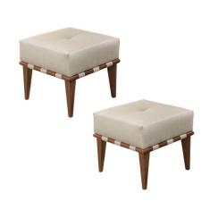 Conjunto - 2 Puffs Banqueta Noé Luxo Castellar Móbile