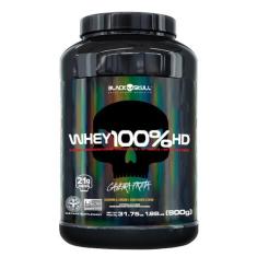 Whey 100% hd black skull - 900g (wpc, wpi e wph) - CAVEIRA PRETA, N/A,