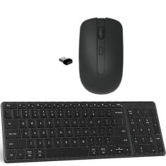 Teclado Mouse Wireless Preto para Notebook Dell - Global Cases