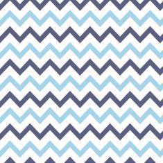 Papel De Parede Lavável Chevron Triangulares Azuis 3M