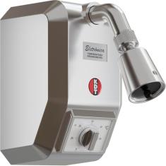 Ducha Elétrica Kdt Eletrônica Inteligente 8800w 220v Silenciosa Super Jato Prata Brilho