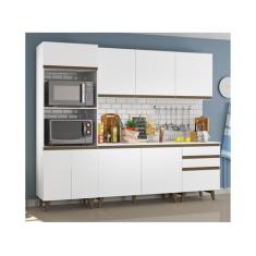 Cozinha Completa Madesa Reims com Balcão - 8 Portas 3 Gavetas