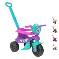 Triciclo Infantil de Empurrar Baby Dog Passeio e Pedal Motoca Kendy, R