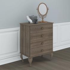 Cômoda 4 Gavetas Clássica Movelbento