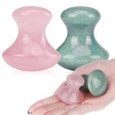 Ferramenta de massagem facial Ideayard Mushroom Gua sha Jade 2 unidade