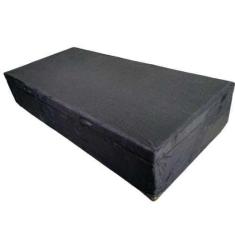 Cama Box Baú Solteirão King Suede Preto, Imperium do Sono, Com Pistão 