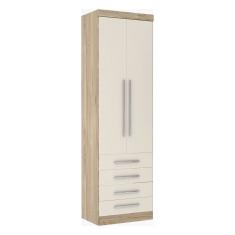Guarda Roupa 79 Cm 2 Portas 4 Gavetas Master Luciane Móveis