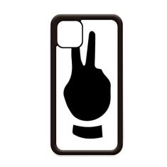 Capa com desenho de dois gestos para iPhone 12 Pro Max para Apple Mini Mobile Case