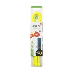 Nite Ize GT18-2PK-33 Original Gear Rubber Twist Tie (Embalagem com 1), Amarelo Neon