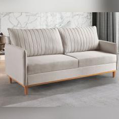 Sofá Living 2 Lugares Persa Exala Sofisticação e Conforto. Marfim