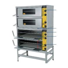 Forno Industrial Gás 4 Câmaras 14cm Inox 70x50x14 interna Metalmaq