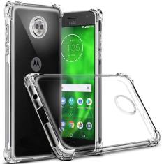 Capa Silicone Anti Impacto Moto G6 E G6 Plus  - Transparente