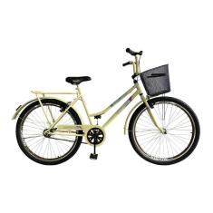 Bicicleta Aro 26 Feminina Retro Urbana Tropical Freios V Brake Rodas Alumínio Aero Reforçado-Unissex