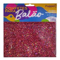 Glitter Metalizado para Balão Rose Holográfico - 100g