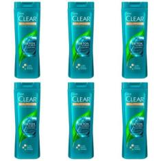 Clear Anticaspa Detox Diário Shampoo 200ml (Kit C/06)