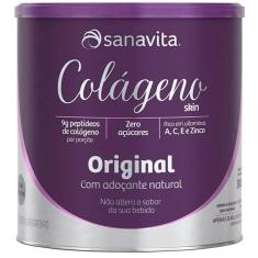 Colágeno Hidrolisado Em Pó Sanavita 300G Original