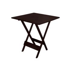 Mesa Dobrável de Madeira Maciça 70x70 - Imbuia