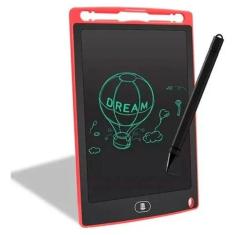 Lousa Mágica Infantil Vermelha Para Escrever E Desenhar