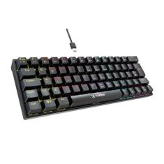 Teclado Gamer Fortrek Gravity 65 Mecânico Compact Switch Red USB Preto