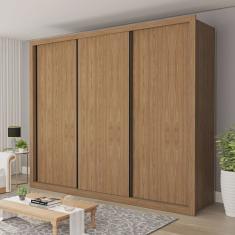 Guarda Roupa Casal Premium Nápoli 242cm 3 Portas 6 Gavetas Espresso Móveis