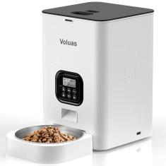 Alimentador automático de gatos Voluas Timed Pet para cães e gatos