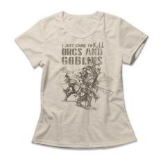 Camiseta Studio Geek Kill Orcs And Goblins Feminino-Feminino