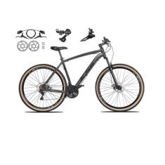 Bicicleta Aro 29 Ksw Xlt Alumínio 24v Câmbios Shimano Tz Freios a Disco Hidráulicos Pneus Faixa Bege-Unissex