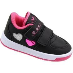 Tênis Infantil Via Vip Fitas Autocolantes Feminina-Feminino