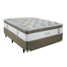 Cama Box Casal Herval Imperatore Eco Bamboo, Molas Ensacadas, 73 x 138 x 188 cm