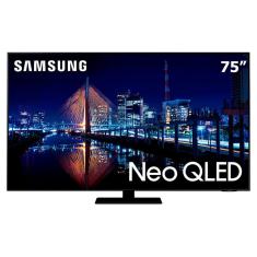 Smart TV Neo QLED 75&quot; 4K Samsung 75QN85A, Mini Led, Painel 120hz, Processador IA, Som em Movimento, Tela sem limites, Design slim, Alexa built in