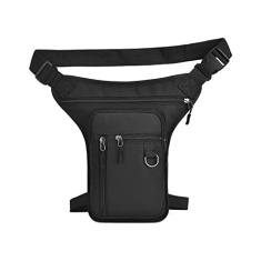 Bolsa de Larga Bolsa de Coxa Externa Bolsa de Cintura Multiuso Cintura Ajustável E Alça de Coxa, Preto