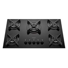 Fogão Cooktop Supreme 5 Bocas Acendimento Superautomático Dako Preto Bivolt