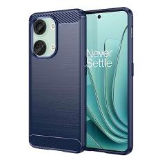 Capa de celular para Oneplus Ace2, fibra de carbono refinada, anti-queda, anti-impressões digitais, proteção total