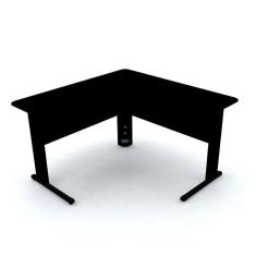 Mesa Em L P/ Escritório 150X150 Pandin Maxxi - Preta