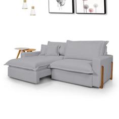 Sofá Retrátil Reclinável Davi com Molas Ensacadas no Assento Tecido Li