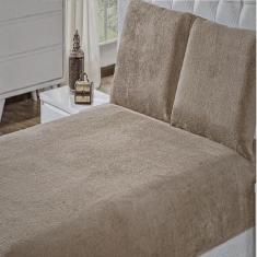 Lençol Casal De Plush Queen Mantinha Soft Com Fronha 3Pçs - BORGON, CA