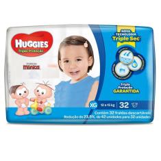 Fralda Huggies Tripla Proteção Mega XG 32 Unidades