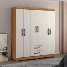 Guarda Roupa Casal com Pés 6 Portas 2 Gavetas NT5130 Notável - Notável