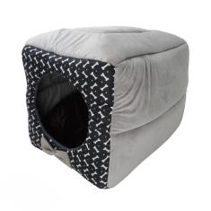 Cama Iglu e Toca para Cachorro Preto Super Luxo Minhacazza M