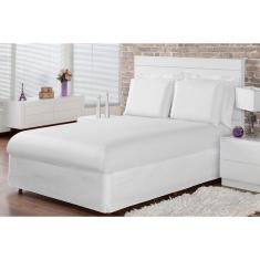 Jogo De Lençol King 3 Peças 40Cm Com Elástico Cor Branco