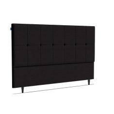 Cabeceira Piave Veluto Preto Sup King (8x195x120) - Ortobom