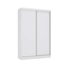 Guarda Roupa Solteiro N571 2 Portas de Correr 2 Gavetas MDP Branco Kappesberg