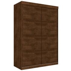 Guarda Roupa Solteiro Trevor 2 Portas de Correr 3 Gavetas MDP Malbec Framar Móveis