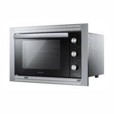 Forno Elétrico de Embutir Atlas Utop 44L 1750W com Timer Grill Vidro Duplo Luz Interna Preto 110V