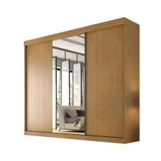 Guarda Roupa Garibaldi 3 Portas De Correr Com Espelho Móveis Valverde Cinamomo