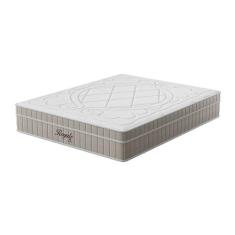 Colchão King Royale Molas Ensacadas (34x193x203) Branco e Bege - Montr