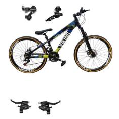 Bicicleta Vikingx Aro 26 Tuff 25 Aluminio Cambio Shimano Dianteiro Tra