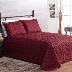 Cobre Leito Clean Casal 3 Pecas - Vinho