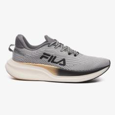 Tênis Fila Racer Speedzone Masculino Cinza e Dourado-Masculino