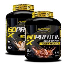 Kit 2x Whey Protein Isolado Blend Complex 2Kg - XPRO-Unissex